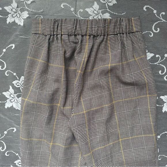 Aritzia Babaton Plaid Check Conan Pull On Crop Pant Sz 0 - Picture 7 of 14